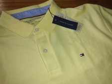 NWT, Tommy Hilfiger Men's Regular Fit Mesh Knit Short Sleeve Polo Shirt.