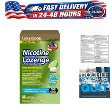 GoodSense Mini Nicotine Polacrilex Lozenge 2 mg Citrus Stop Smoking Aid