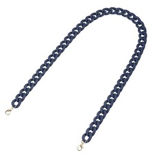 Acrylic Purse Strap 35.4" Matte Bag Chain Replacement Dark Blue