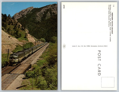#ad Northern Pacific Railway North Coast Limited Rocky Canyon Montana Postcard $1.99