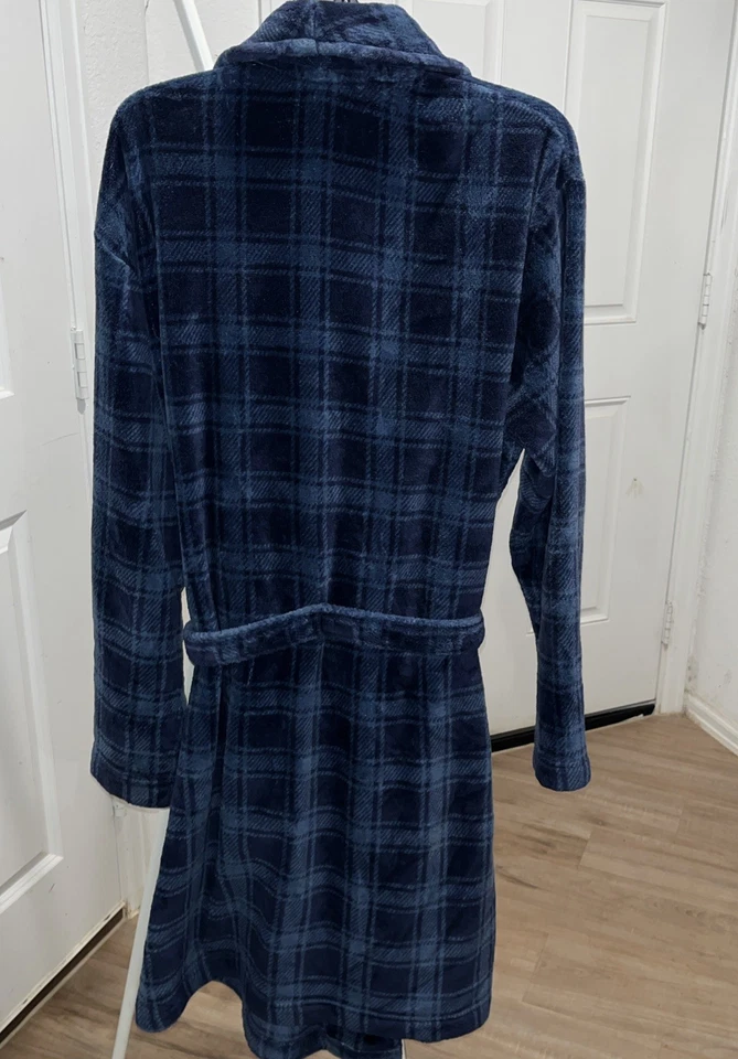 Bata a Cuadros de Poliéster Polar Calvin Klein con BOLSILLOS PARA CINTURÓN Talla L/XL Foto 4 de 4