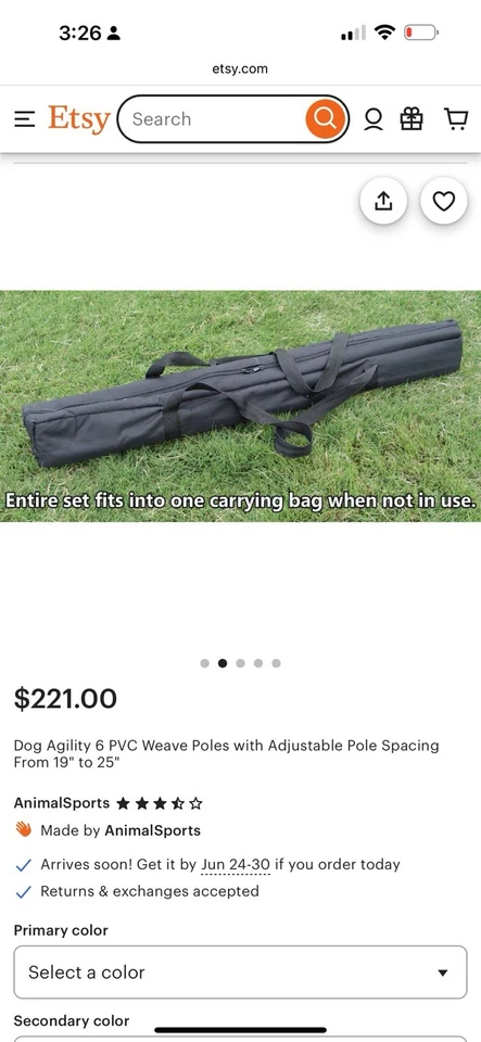 Waving Poles Dog - Image 2 of 4