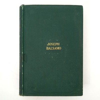 Joseph Balsamo Historical Romance Hardcover Book Alexandre Dumas 1898