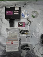 Fujifilm Finepix Z20fd Pink 10MP 3X Zoom Digital Camera W/All Items Y2K RARE