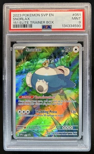 2023 Pokemon SV Black Star Promos - SVP EN Snorlax #051 PSA 9