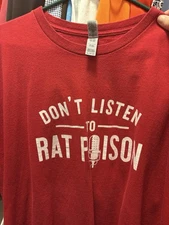 Alabama Crimson Tide 3XL Nick Saban Don’t Listen To Rat Poison Football Shirt
