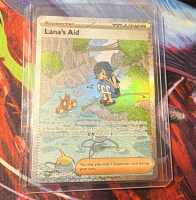 Pokemon TCG Lana's Aid 219/167 Twilight Masquerade Hyper Rare Full Art Holo EN
