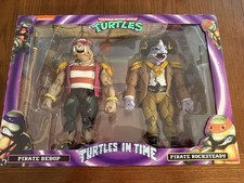 Neca TMNT Teenage Mutant Ninja Turtles in Time Pirate Bebop & Rocksteady NIB