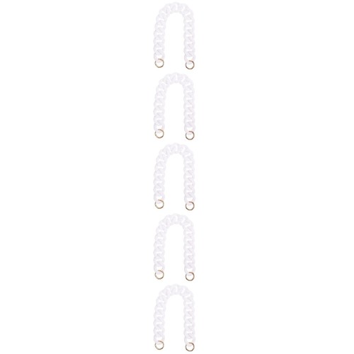 5 Count Resin Chain Bag Handbag Replacement Miss Crossbody Strap Link Handle - Picture 4 of 12