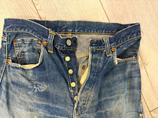 Vintage 1950s Levi's 501XX Big E Jeans -Blank Button - 30x30 Restoration Project