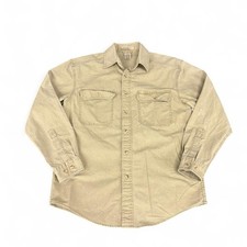 L.L. Bean Traditional Fit button up safari 100 Cotton shirt VTG Sz S