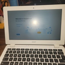 Acer Chromebooks CB3-111 White Power Supply included Factory Reset, Ready to Go