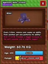 HUGE MIMIC OCTOPUS | 60KG+ AGE 100 |🪴Grow a Garden ‼️FAST & EASY‼️