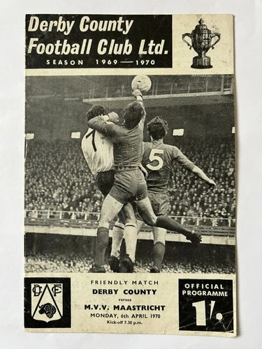 Derby County v M.V.V. Maastricht - Friendly - 6th April 1970