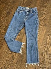 Abercrombie  Fitch Women's The Slim Straight Ultra high rise Size 25 / 0 Blue
