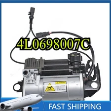 For Audi Q7 4L 4L0698007C Air Suspension Compressor Pump W/ Solenoid Valve Block