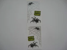 Vtg Mrs Grossman's Spider Web Stickers . Creepy Crawly . Ships free!