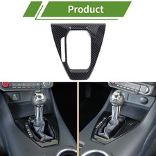 Carbon Fiber Car Interior Gear Shift Panel Trim Cover For Ford Mustang 2024