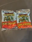 2 Vintage 1989 TMNT Balloons party 5 pack 14 inch teenage mutant ninja turtles