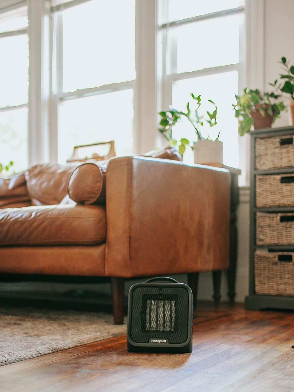 Uberheat plus Ceramic Space Heater for Small Rooms, Quiet, Compact Personal Heat