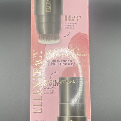 Ellen Tracy Blush Duo Double-Ended Stick with Built-In Brush, 0.28 oz