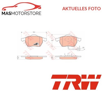 SATZ BREMSBELÄGE BREMSKLÖTZE VORNE TRW GDB1440 P FÜR FORD GALAXY 1.9L,2L,2.3L