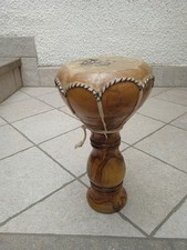 BONGO TAMBURO MUSICA IN LEGNO ARTIGIANALE 28X15X8 Cm. CIRCA