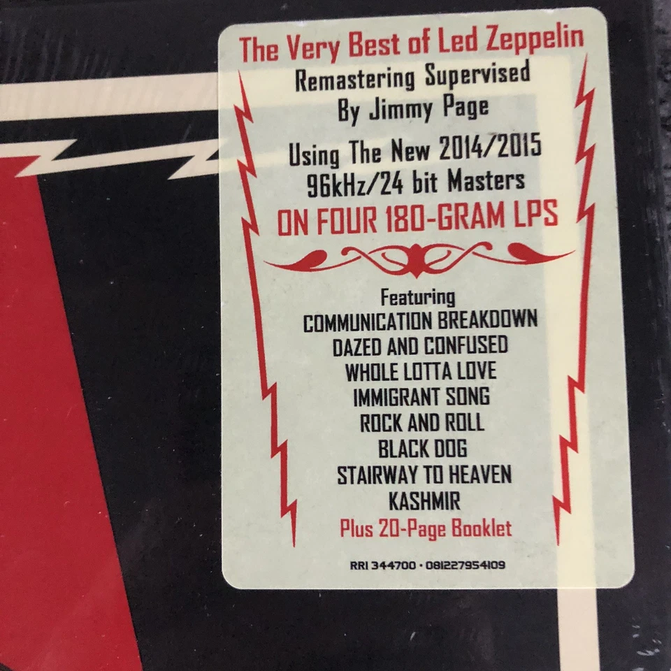4 LP VINYL BOX SET LED ZEPPELIN MOTHERSHIP RI 344700 US PRESS 2015 NEW SEALED - Image 2 of 3