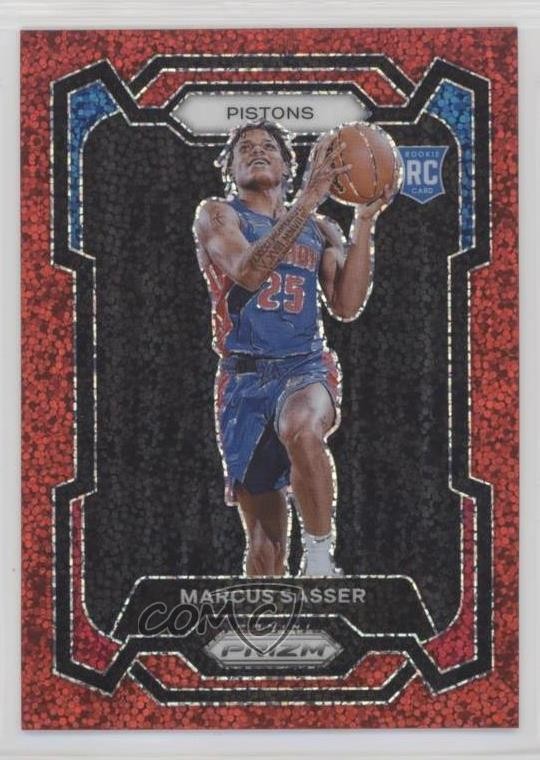 2023-24 Panini Prizm Red Sparkle Prizm Marcus Sasser #174 Rookie RC
