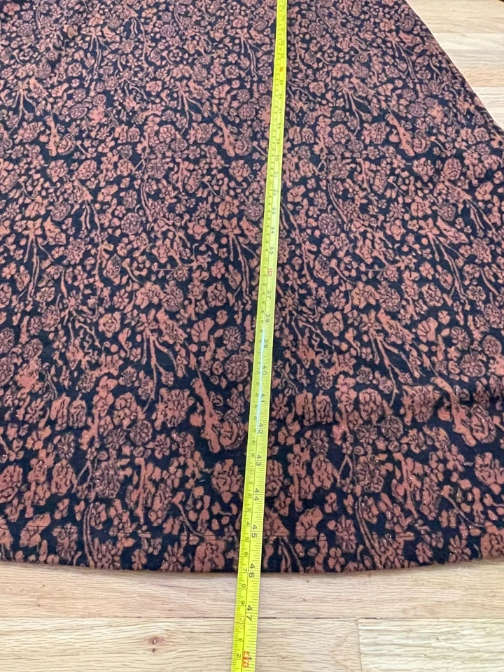 Soft Surroundings Women's L Orange Maxi Sweater Dress Viscose Long Sleeve Boho - Image 4 of 4