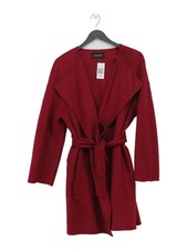Jaeger Damen Mantel M Rot 100% Wolle Overcoat