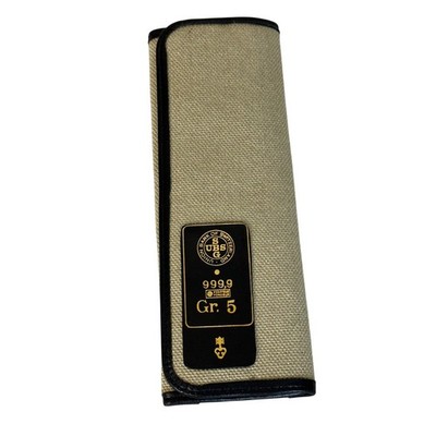 Corum Gold 10 GrWatch Box/Pouch For Wristwatches UBS/SGB 999.9 Swiss Union Bank 