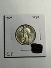 1929-P 25C STANDING LIBERTY SILVER QUARTER AU NICE TYPE COIN