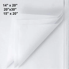 Acid-Free White Tissue Paper Bulk for Gift Wrapping, Moving Packing Supplies