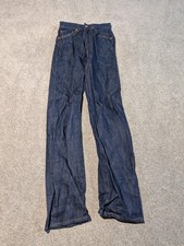 Levis Jeans Womens 26x34 25x33 701 Big E Selvedge 1950s Remake Repro Dark Wash