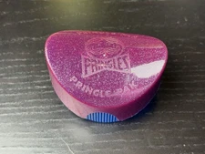 Vintage Rose Flakes On Blue Pringles Chip Container Pringle Pak Plastic 90’s Y2K