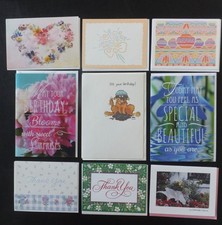 24 All-Occasion Greeting Cards, Current, Birthday, Thank you, Blank Notes