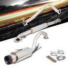 4.5" Burnt Muffler Tip Exhaust Catback System For 95-99 Eclipse 2G GS/RS 2.0L