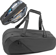 Professional Tennis and Racquetball Bag for Men and Women Black 