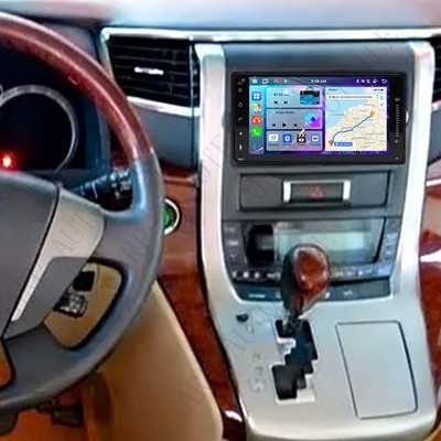 Android 15 CarPlay For Toyota Alphard 2002-2015 NAVI GPS FM Car Stereo Radio CAM
