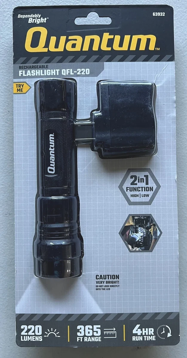 QUANTUM RECHARGEABLE LED 220 LUMEN | eBay