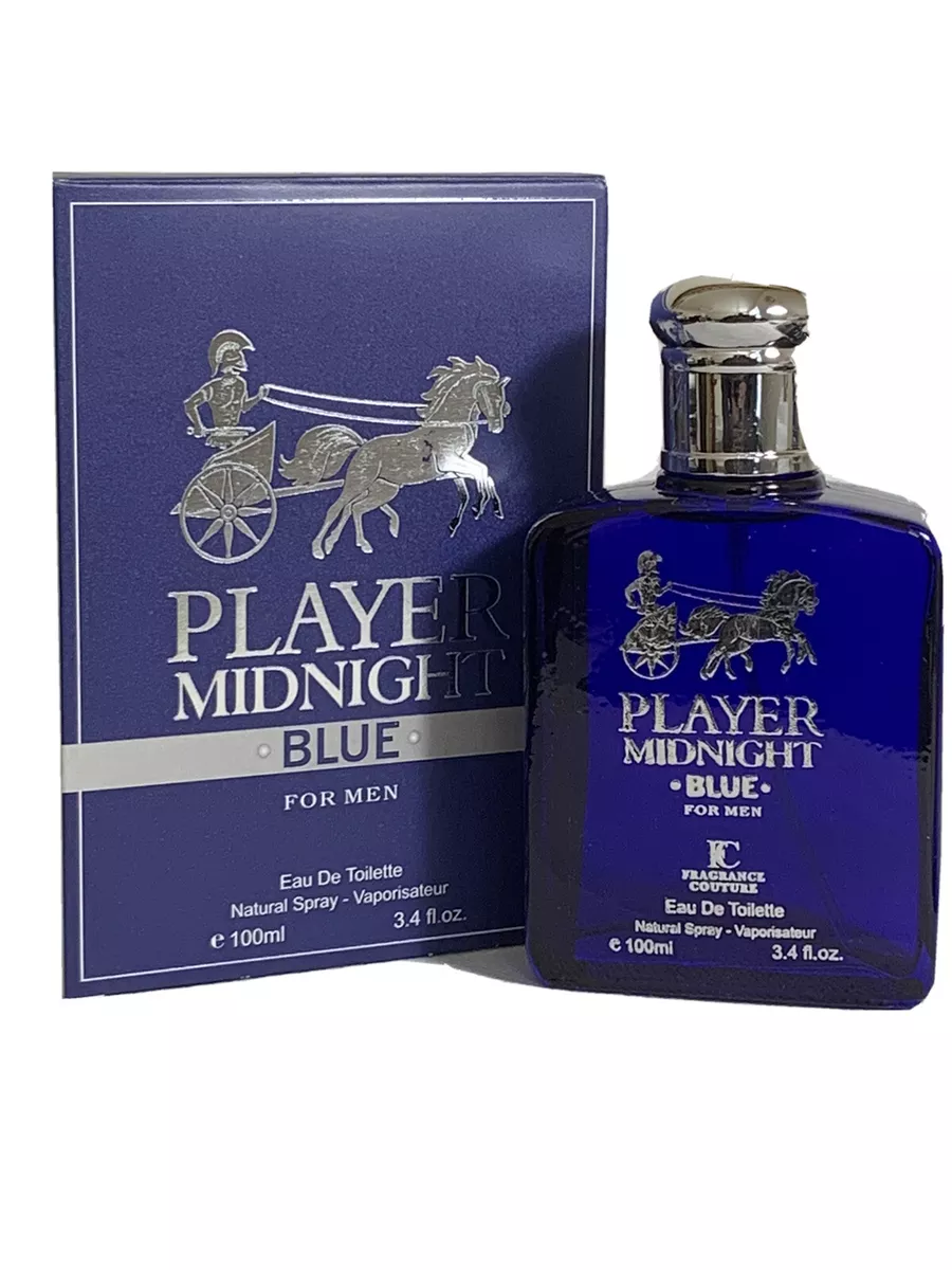 perfume for men PLAYER midnight BLUE 100ml3.4fl.oz long lasting natural spray