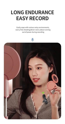 Basix Wireless Lavalier Microphone Audio Recording Mini Replaceable Windproof - Bild 9 von 30