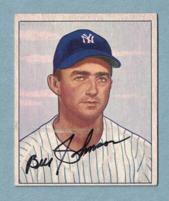 1950 Bowman #102 Billy Johnson New York Yankees Signed Card (Dec'd 2006) 