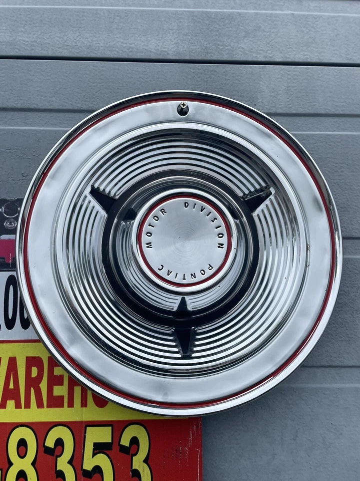 Pontiac Deluxe 1962 14” Catalina Bonniville Tempest Ventura tapacubos 4 buen fabricante original Foto 3 de 4