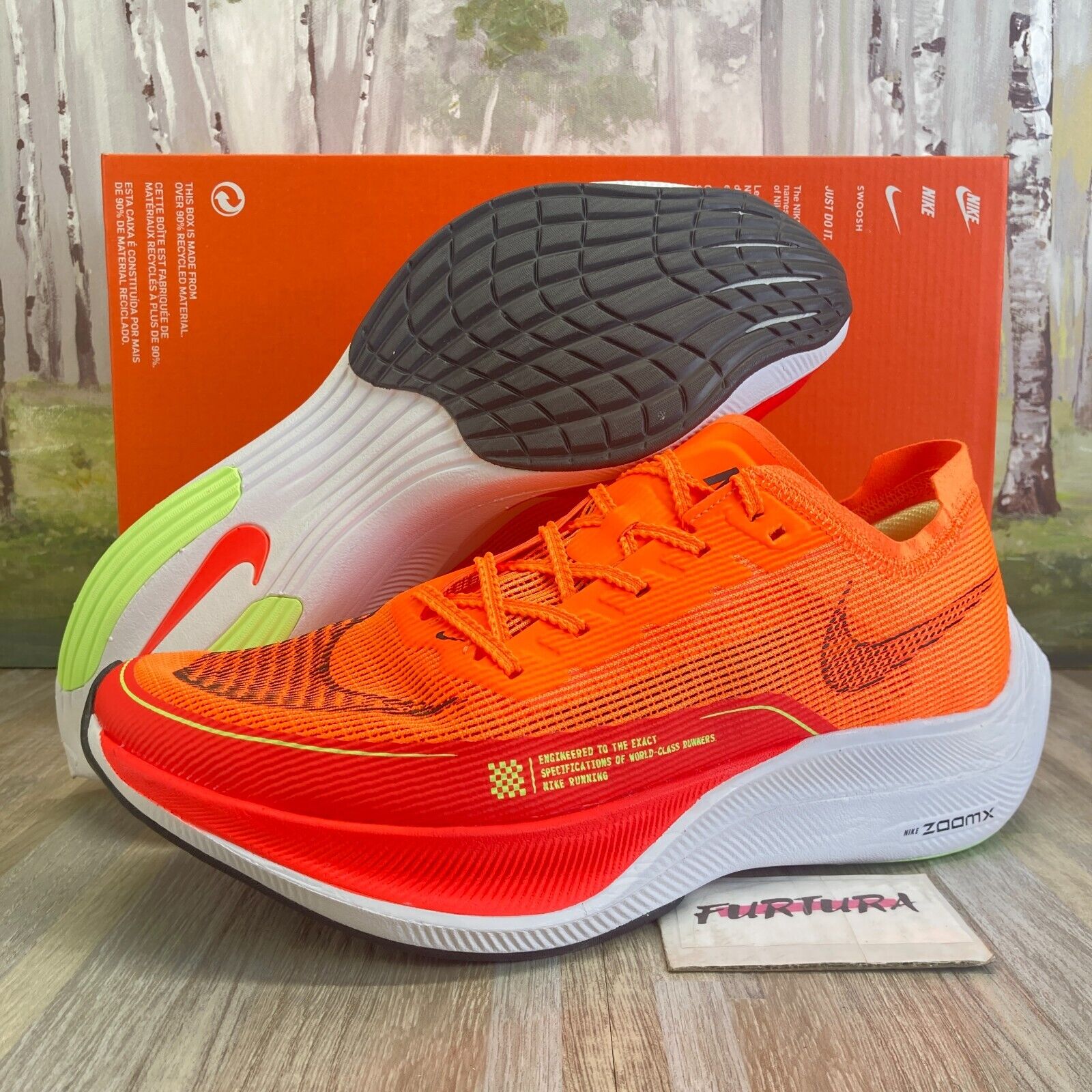 Nike ZoomX Vaporfly Next% 2 Total Orange CU4111-800 Men&#039;s Size 8 - 13 #122 eBay