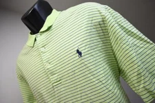 Polo Golf Ralph Lauren Pima Performance Striped Golf Polo Mens Size Large