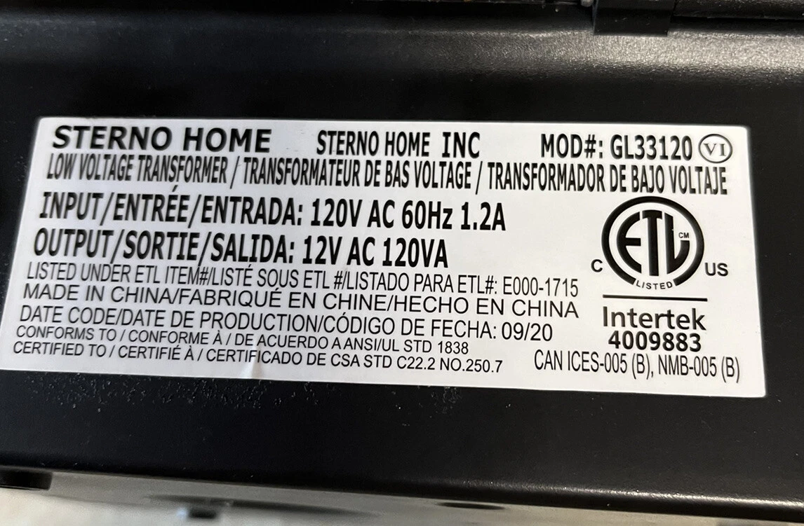 Sterno shop home gl33120