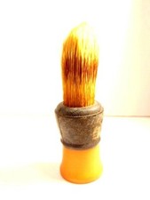vintage butterscotch and black "Rubberset" 153 shaving brush