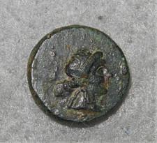 Seleukidenreich, Antiochos I Sotar, AE 12, 281-261 BC, Apollo / Stativ, sehr guter Zustand